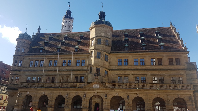 Das Rathaus in Rothenburg.